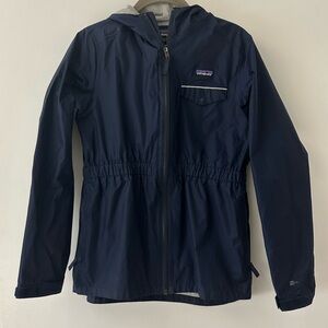 Patagonia Navy Torrentshell H2NO Rain Jacket Kids or Petite Woman